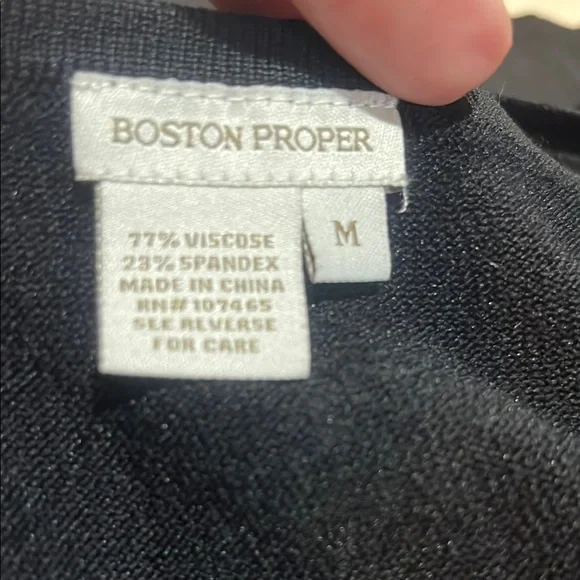 Boston Proper Elegant Black Women's Top - Picture 8 of 8